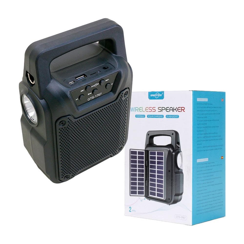 GTS-1767 Portable Solar Rechargeable Wireless Speaker