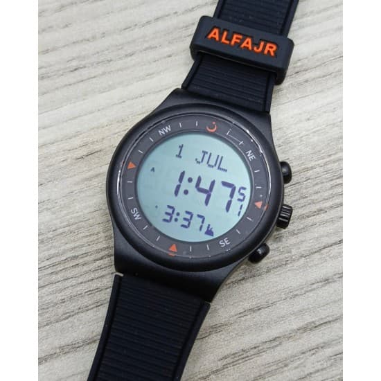 ALFAJR Digital Azan Sport Watch with Silicone Strap